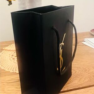 Yves Saint Laurent Black and Gold Gift Bag